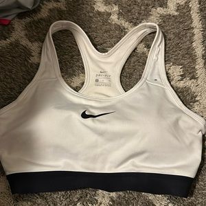 white size small nike dry fit sports bra
